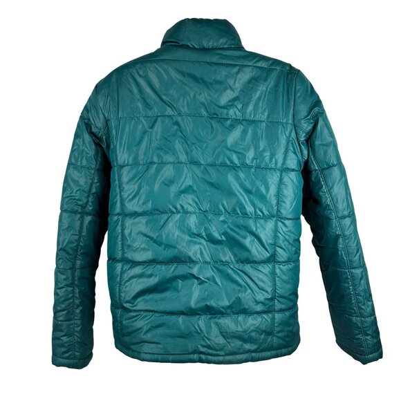 Faded Glory Reversible Quilted Jacket M 8-10 Black & Teal Polyester Womens - Picture 7 of 8